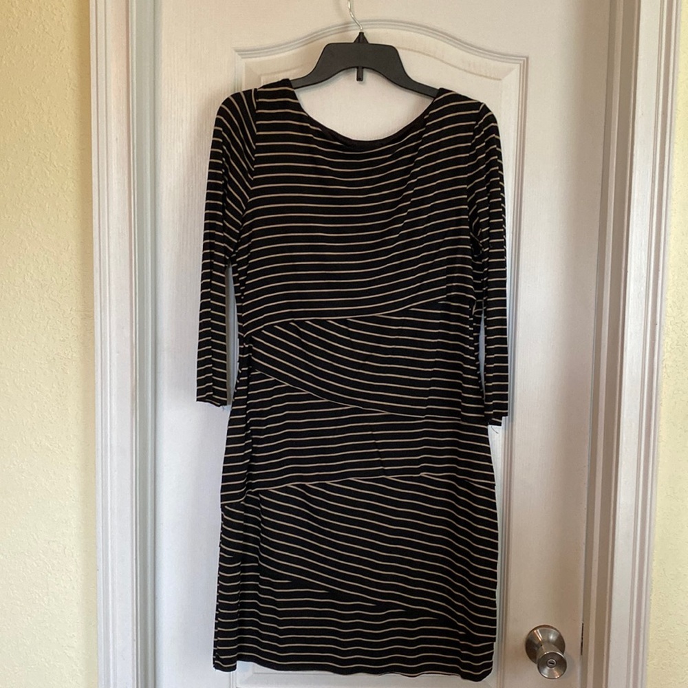 Black & gold AB Studio dress